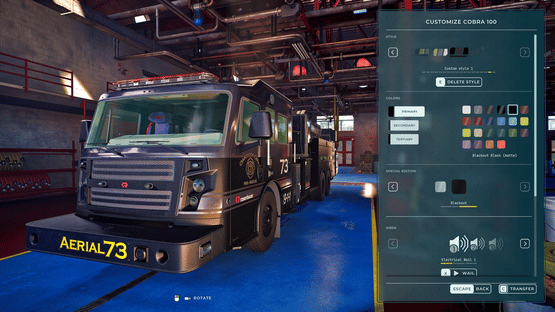 Firefighting Simulator: Ignite - Blackout Truck Edition Skins DLC Screenshot