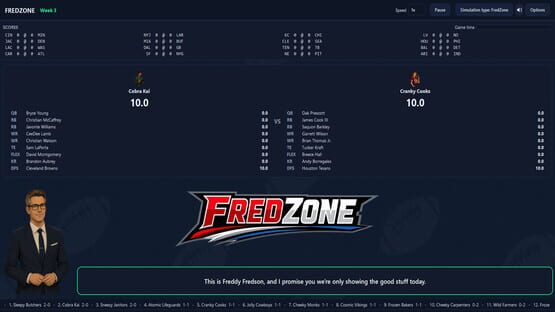 Capture d'écran 1 de ReDraft: The Fantasy Football Simulator