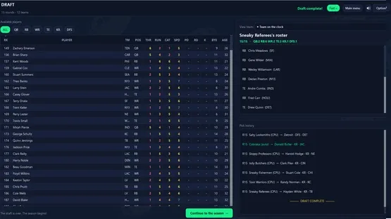 ReDraft: The Fantasy Football Simulator screenshot 6