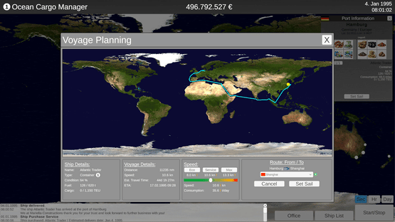 Ocean Cargo Manager Screenshot