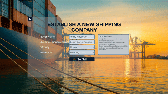 Ocean Cargo Manager Screenshot