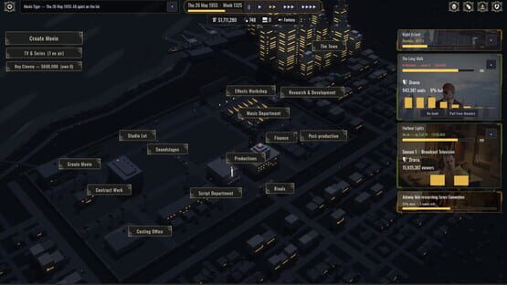 Backlot: Hollywood Studio Tycoon Release Date, Gameplay & Platforms Screenshot