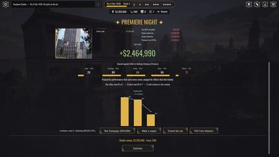 Backlot: Hollywood Studio Tycoon Release Date, Gameplay & Platforms Screenshot