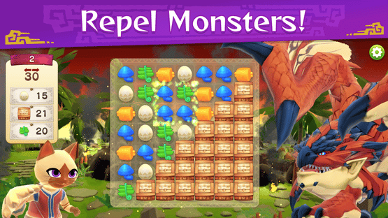 Monster Hunter Puzzles: Felyne Isles Screenshot