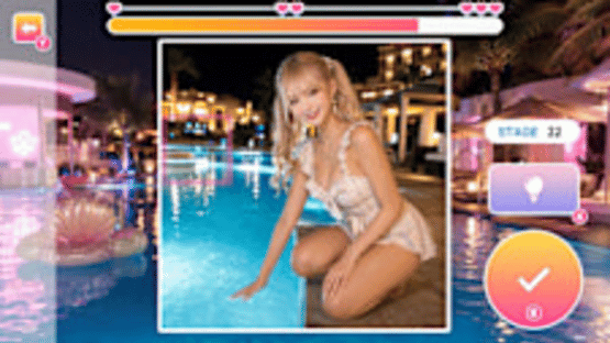 Neon Beauties: Hentai Photo Puzzle Screenshot