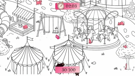 100 Romantic Hidden Cat screenshot 1