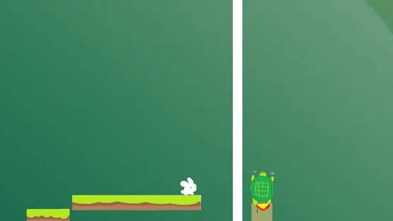 Rabbit and Turtle Harsh Jump Race screenshot 4