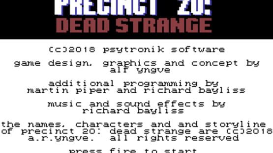 Screenshot of Precinct 20: Dead Strange