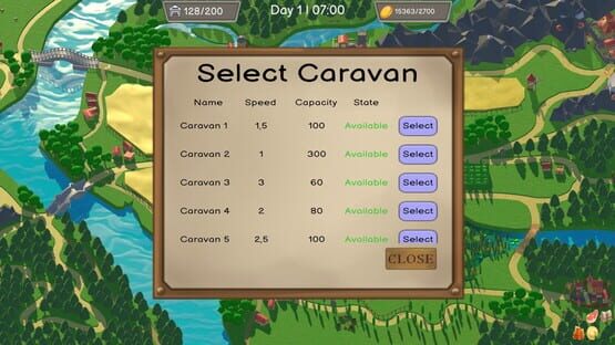 Caravan Manager gameplay screenshot