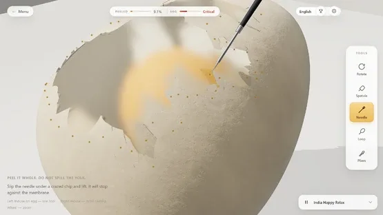 Raw Egg Peeling screenshot 2