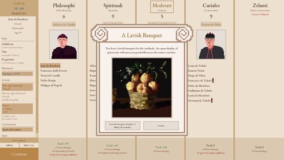 Screenshot of Papabile