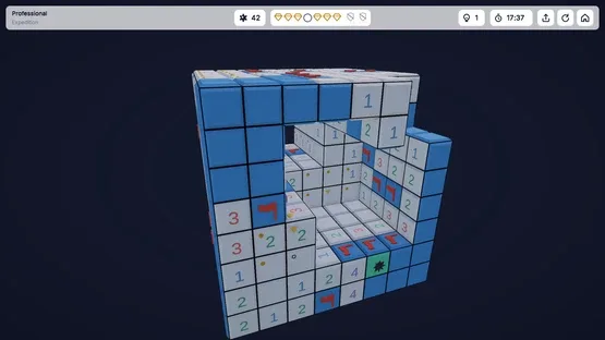 Cube Sweeper: 3D Minesweeper screenshot 1