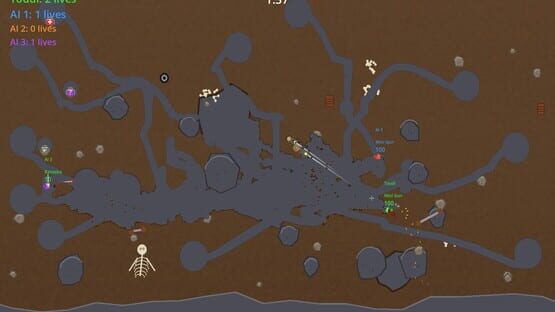Trenchworms gameplay screenshot