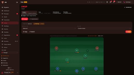 Internet Futbol Manager kuvakaappaus 6