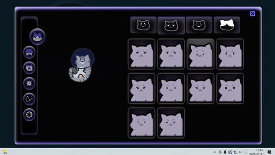 Screenshot of Cosmo Cat: A Cozy Desktop Idler