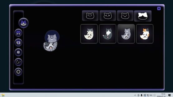 Screenshot of Cosmo Cat: A Cozy Desktop Idler