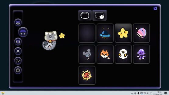 Screenshot of Cosmo Cat: A Cozy Desktop Idler
