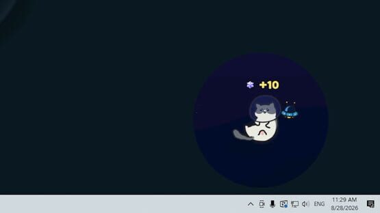 Screenshot of Cosmo Cat: A Cozy Desktop Idler