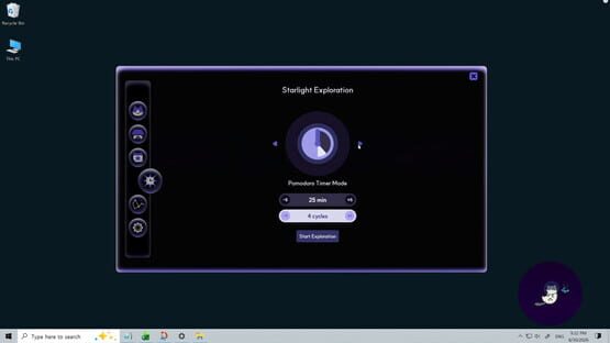 Screenshot of Cosmo Cat: A Cozy Desktop Idler