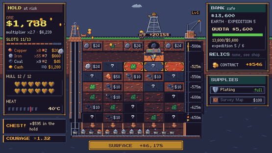 GreeDrill gameplay screenshot