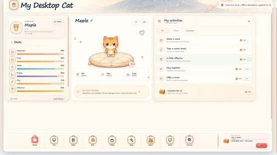 My Desktop Cat gameplay screenshot