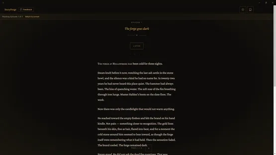 StoryForge screenshot 2