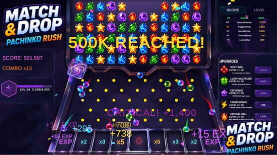 Match & Drop: Pachinko Rush gameplay screenshot