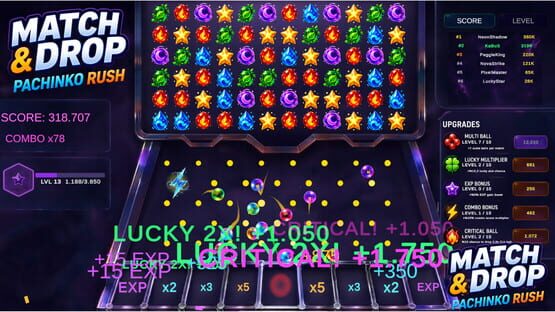 Match & Drop: Pachinko Rush gameplay screenshot