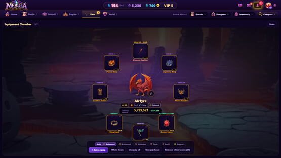 Screenshot of Mebula Legends