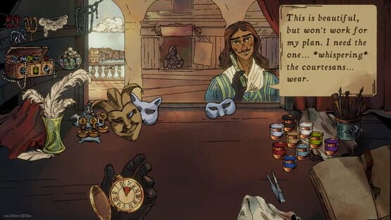 Mascareri: Mask Making Simulator gameplay screenshot