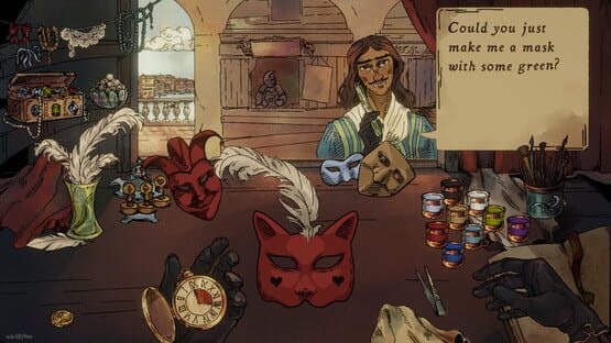 Mascareri: Mask Making Simulator gameplay screenshot