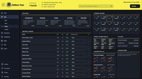 Non-League Manager gameplay screenshot