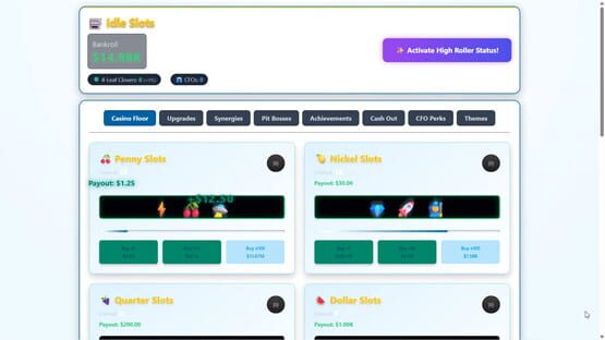 Idle Slots: Casino HQ gameplay screenshot
