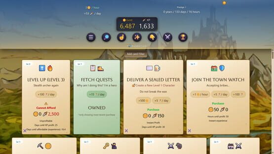 Fantasy Idle RPG gameplay screenshot