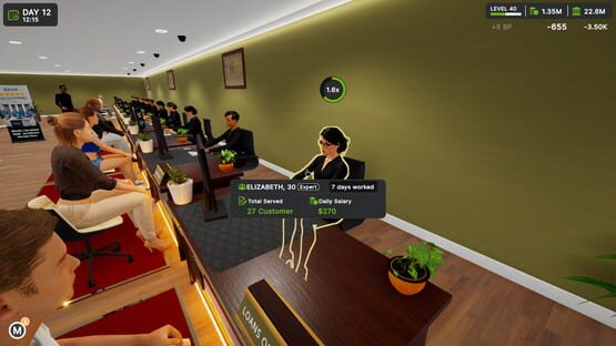 Bank Simulatorの画面 5