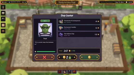 Slightly Used Sorcery gameplay screenshot
