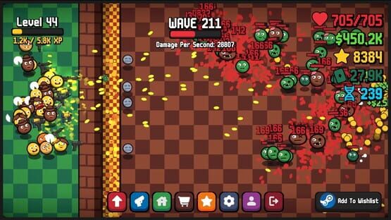 Emojis vs. Zombies gameplay screenshot