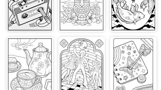 Crayola Adult Coloring gameplay screenshot