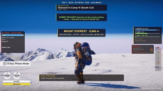 Everest: Survival Simulator kuvakaappaus 7