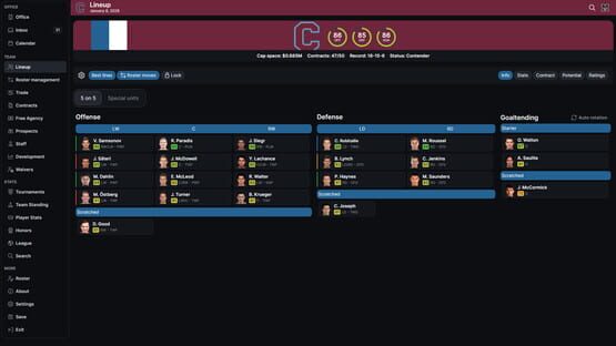 Hockey Legacy Manager 27 gameplay screenshot