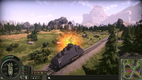 Armored Train Warfare gameplay screenshot
