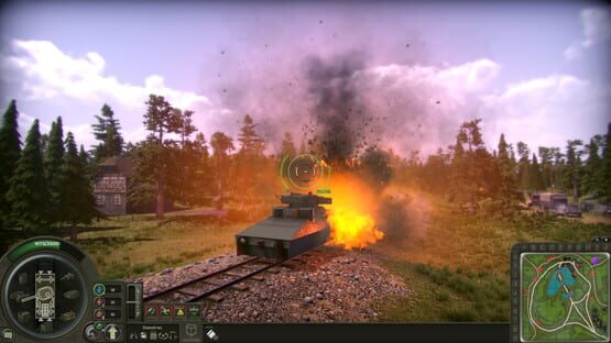 Armored Train Warfare gameplay screenshot
