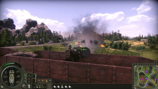 Armored Train Warfare gameplay screenshot