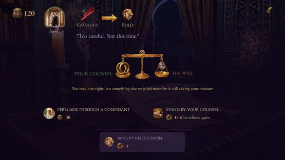 Vizier gameplay screenshot