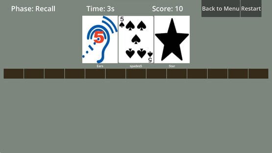 Wait, Cards I Memorized? gameplay screenshot