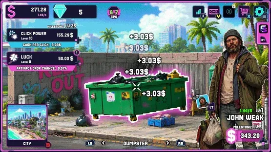QUTAS67: Qubic Ultimate Tap Adventure Simulator 2067 screenshot 1
