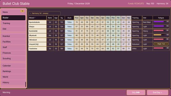 Heya! Sumo Manager gameplay screenshot