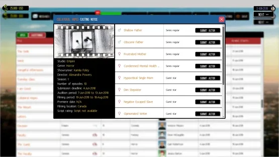 Cattle Call: Hollywood Talent Manager screenshot 5