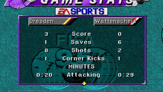 FIFA Soccer 95 Screenshot