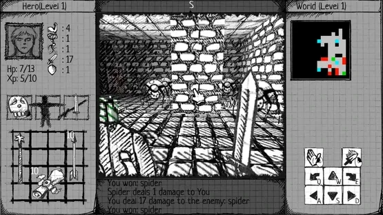 Drawngeon: Dungeons of Ink and Paper screenshot 1
